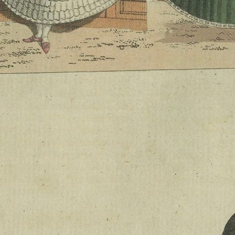 Elegant Costumes of 18th-Century Peru: Hand-Colored Engraving from Bertuch, 1805, close-up 6