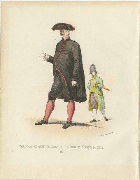 Cardinal en Habit de Ville (Cardinal in City Attire), Plate 13, 1862, view 2