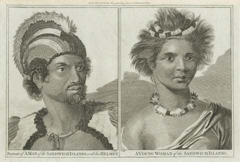 Regalia of the Sandwich Islands: Portraits in Traditional Attire, 1790, close-up 5