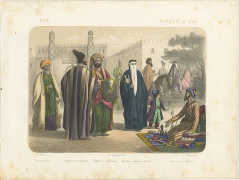 Persian and Armenian Figures, Asia Minor and Khorasan Costumes, c.1845, view 2