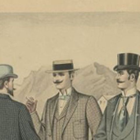 Antique Print of Fashion in July 1896 by Klemm & Weiss, c.1900, close-up 1
