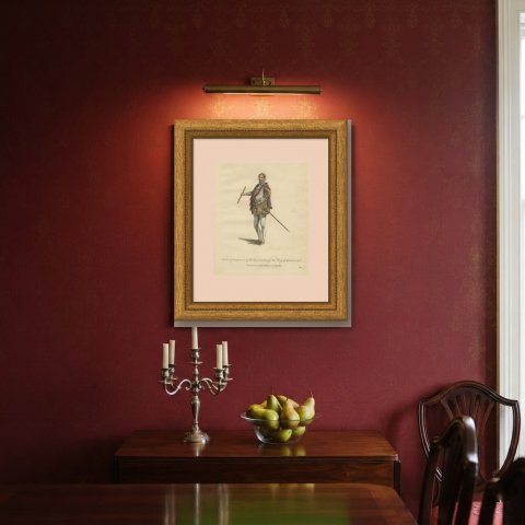 Governor of the Low Countries for the King of Spain in 1576, Jefferys, 1757, shown framed on a wall