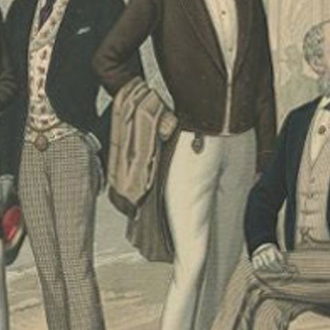 Antique Print of Fashion in June 1885 by Klemm & Weiss, circa 1900, close-up 2