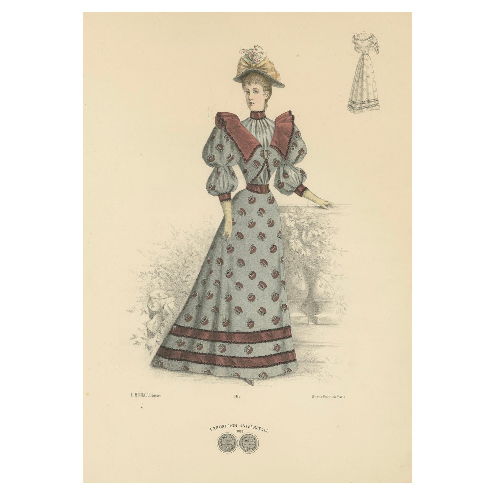 Victorian Fashion Statements: Litho by Michau for the Exposition Universelle