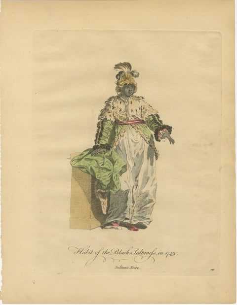 Set of 6 Ottoman Costume Prints, Hand-Colored Engravings, 1767, view 6