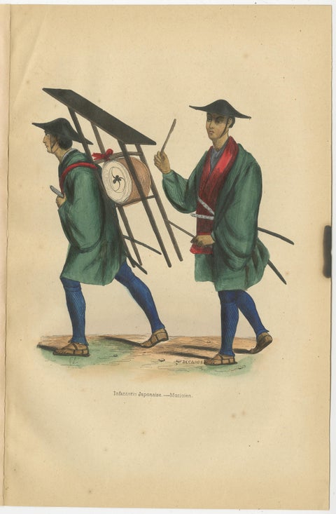 Vibrant Handcolored Depictions of Japanese Costumes from 1844, view 5