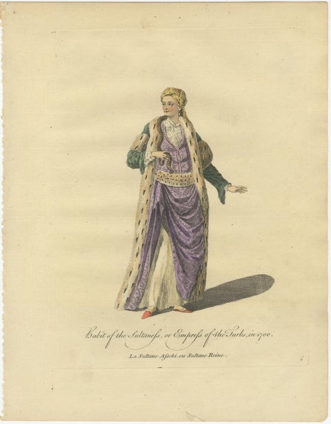 Set of 6 Ottoman Costume Prints, Hand-Colored Engravings, 1767, view 3