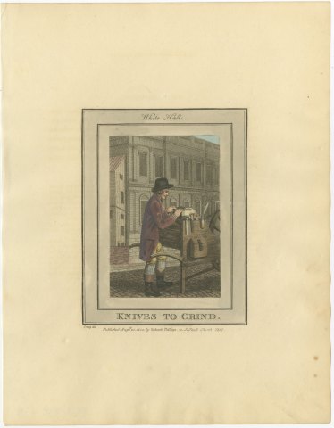 Knives to Grind, White Hall, Cries of London, 1804, view 2