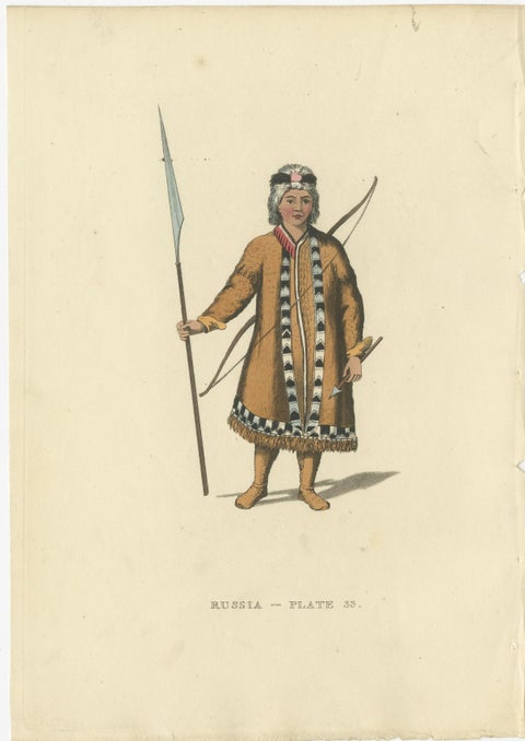 Engravings Depicting the Dress and Manners of the Yakouti Tribes in Russia, 1814, view 4