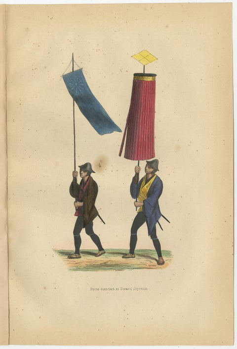 Vibrant Handcolored Depictions of Japanese Costumes from 1844, view 4