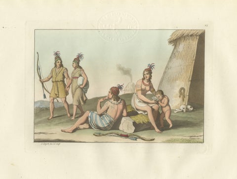 Indigenous People of Formosa (Taiwan), Ferrario Costume Print, c.1815
