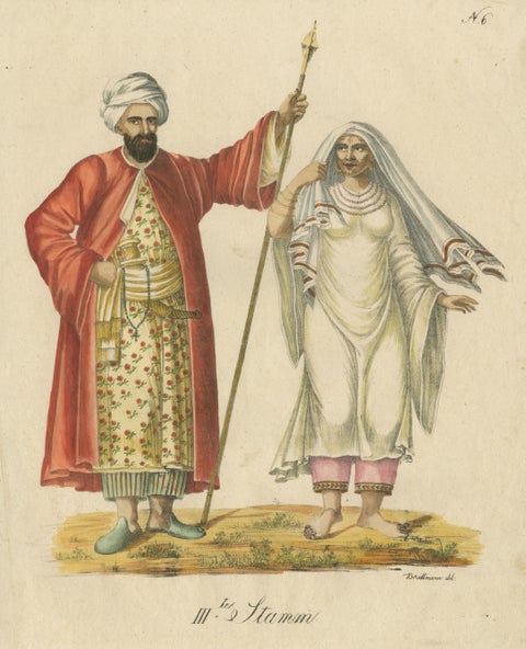 Arab Costumes Lithograph IIIter Stamm by Brodtmann c.1816, view 3