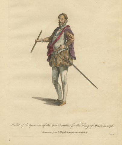Governor of the Low Countries for the King of Spain in 1576, Jefferys, 1757