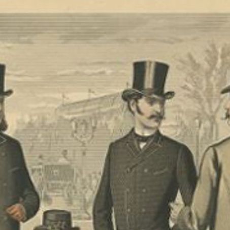 Antique Fashion Print from Le Progrès, October 1886, Good Condition, close-up 1