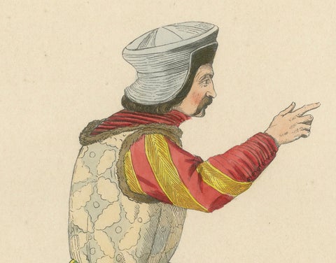 Courtly Splendor: A Nobleman at Emperor Sigismund's Court, 1847, close-up 3