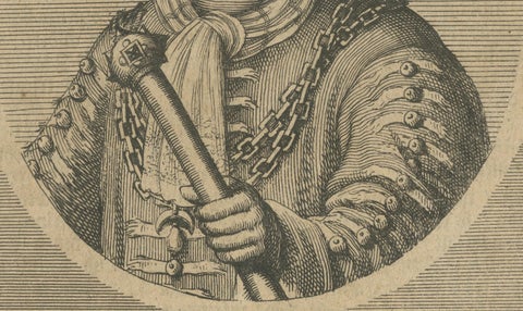 1687 Portrait of Assan Aga by E. Nessenthaler: A Glimpse into Ottoman Nobility, close-up 2