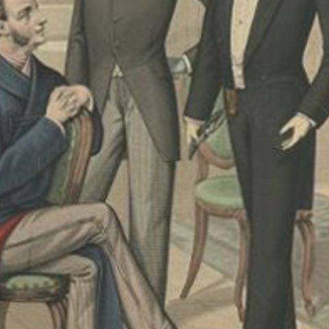 Antique Print of Fashion in November 1891 by Klemm & Weiss, circa 1900, close-up 2