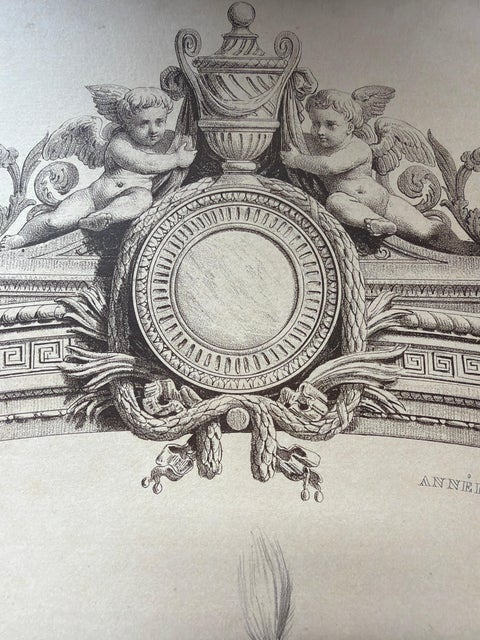 French First Empire Court Costume Lithograph, 1807, Published 1847, view 5