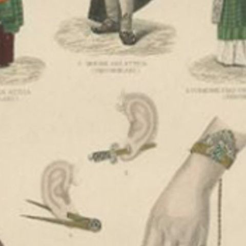 Antique Costume Print Including Costumes of Greece, Spain, Peru and Others, close-up 2