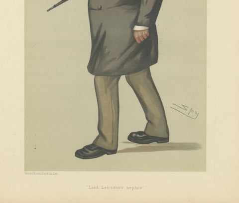 Victorian Aristocrat with Top Hat, Vanity Fair “Lord Leicester’s Nephew” 1883, close-up 4