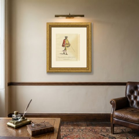 Colonel of the Pandours and Master of the Watch in 1742, Jefferys Plate, 1757, shown framed on a wall
