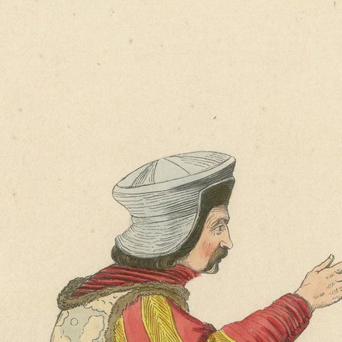 Courtly Splendor: A Nobleman at Emperor Sigismund's Court, 1847, close-up 5