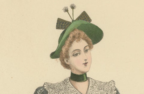 Victorian Daywear: Elegant Fashion Lithograph - the Exposition Universelle 1889, close-up 4