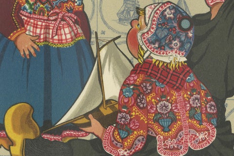 Dutch Delight: Marken Children Dressed to Impress in Folkloric Fashion, 1932, close-up 4