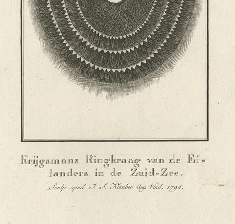 Antique Print Depicting Part of a Native Costume by Cook, 1803, view 4