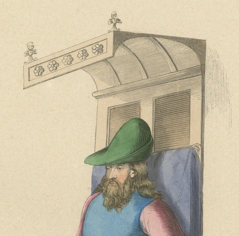 Seated Spanish Nobleman: The Visage of Authority, 1847, close-up 3