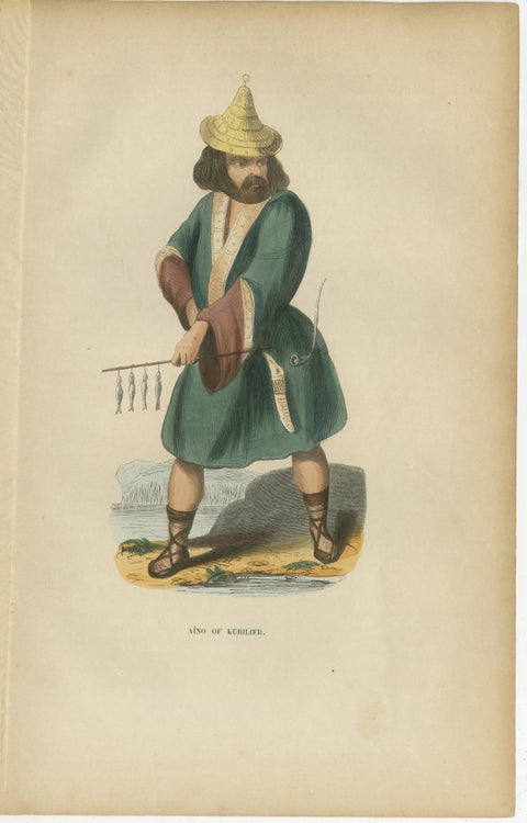 Antique Arctic Peoples & Northern Tribes Costume Prints, Set of 9, c.1852, view 4