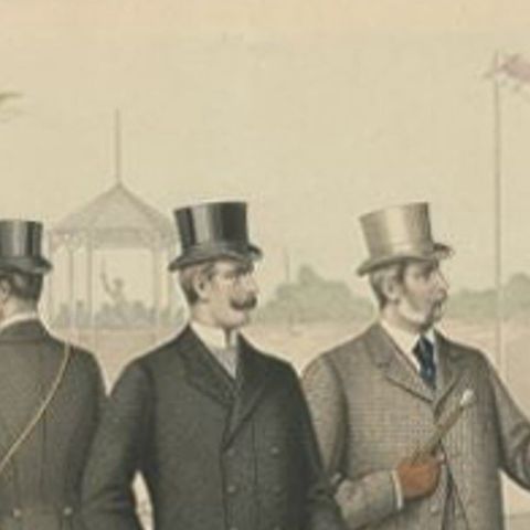 Antique Print of Fashion in May 1898 by Klemm & Weiss, circa 1900, close-up 1