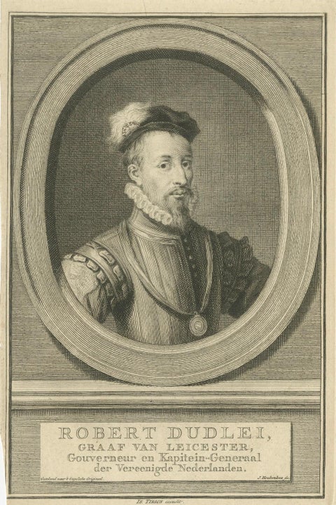 Robert Dudley, Earl of Leicester, Governor-General of the United Netherlands, close-up 6