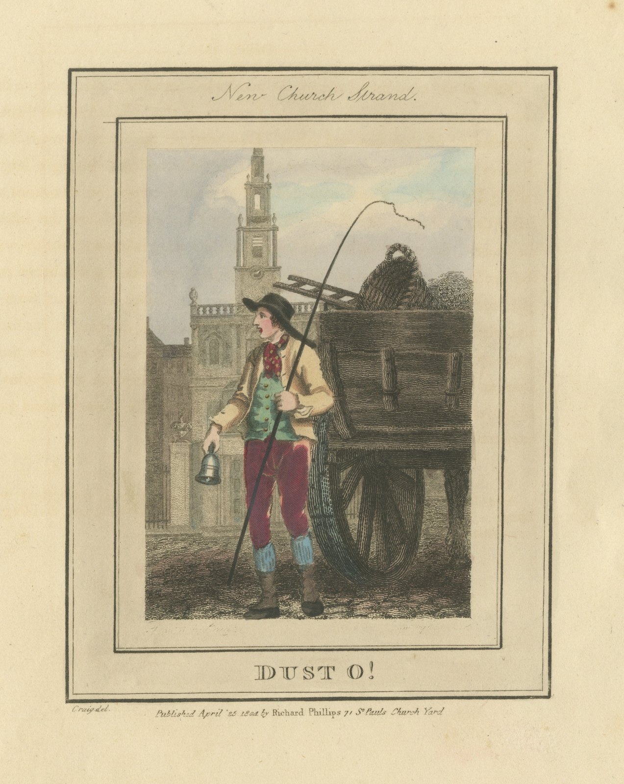 Dust O, New Church Strand, Cries of London, 1804