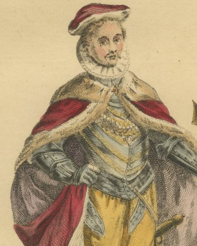 Count of Flanders and Protector of the Dutch in 1582, Jefferys, 1757, close-up 1
