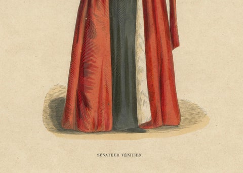 In Council and Commerce: A Venetian Senator in Robes of Office, 1847, close-up 3