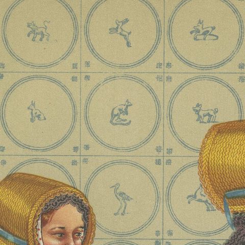 Limburg Peasant Women in Straw Bonnets, First Half of the 19th Century, close-up 5