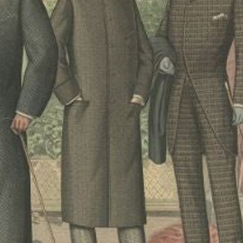 Antique Print of Fashion in November 1880 by Klemm & Weiss, circa 1900, close-up 2