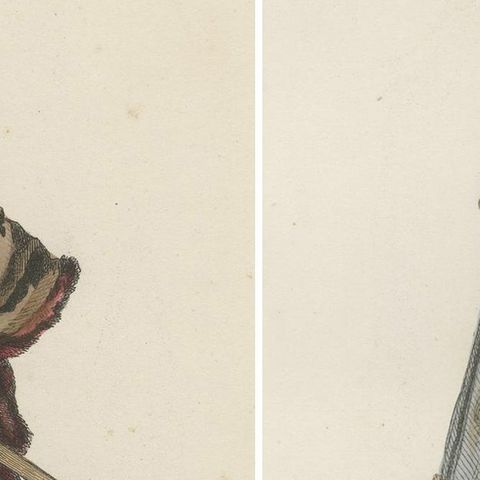 Antique French Costume Prints of Nobles from Lorraine, 1625, Published c.1860, close-up 3
