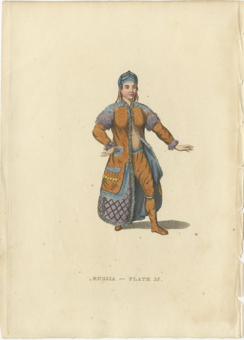 Engravings Depicting the Dress and Manners of the Yakouti Tribes in Russia, 1814, view 5