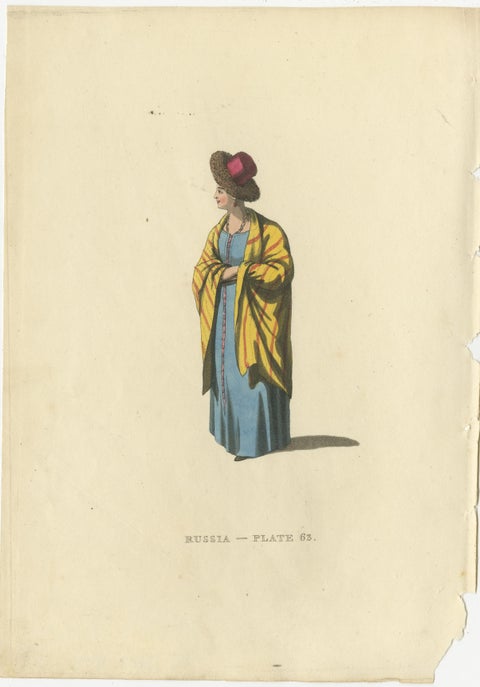 Traditional Attire of Valday: Vestiges of Russian Heritage, Published in 1814, view 3