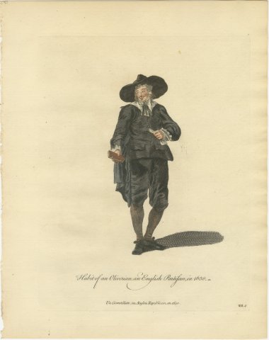 Oliverian, English Partisan of Cromwell in 1650, Jefferys Costume Print, 1757, view 2