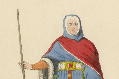 The Scales of Justice: An English Criminal Judge in Traditional Robes, 1847, close-up 3
