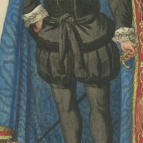 Knight of the Order of the Annunciation in Ceremonial Attire, Engraving 1791, close-up 5