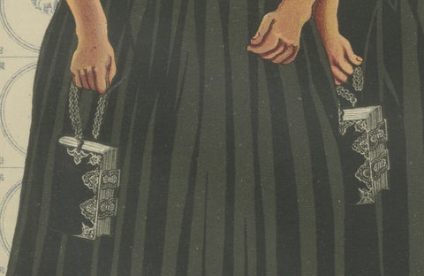 Traditional Dutch Costume Print - Staphorst and Rouveen, circa 1930s, close-up 4
