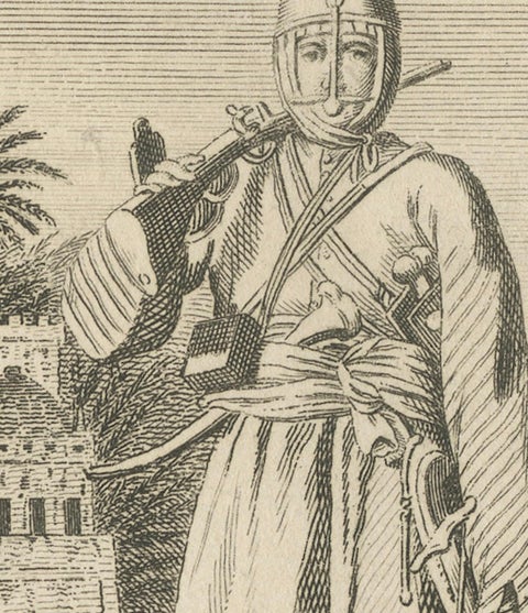 Mamluk Elegance: Military and Ceremonial Attire in Egypt, 1801, close-up 2