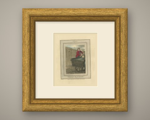 Green Hasteds, Newgate, Cries of London, 1804, shown framed