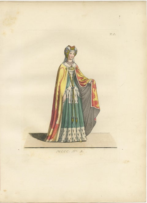 Historical Portraits of Sixtus IV, Platina and a Noble Englishwoman, 1845, view 4