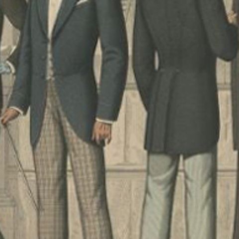 Antique Print of Fashion in May 1891 by Klemm & Weiss, circa 1900, close-up 2