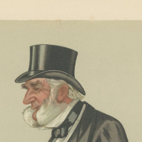 Victorian Aristocrat with Top Hat, Vanity Fair “Lord Leicester’s Nephew” 1883, close-up 5